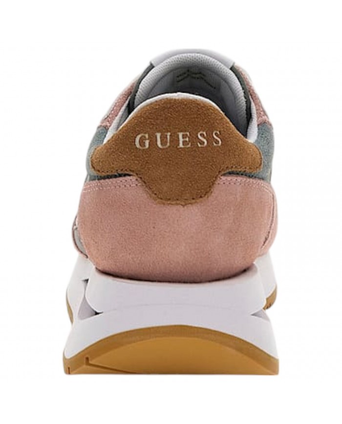 Sneaker Donna Guess Energy 2 Suede Mesh White Multicolor