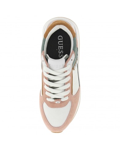 Sneaker Donna Guess Energy 2 Suede Mesh White Multicolor