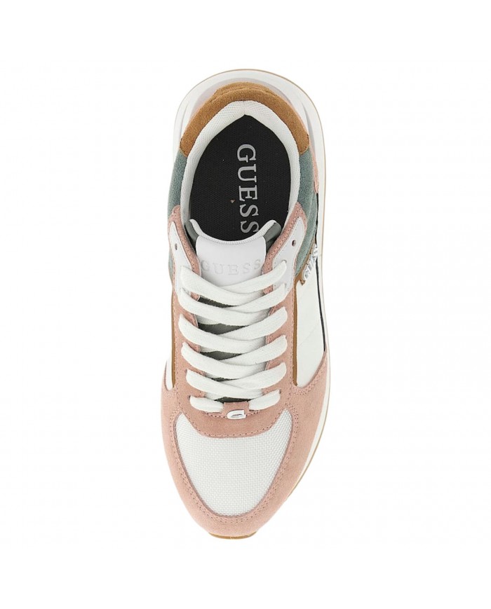 Sneaker Donna Guess Energy 2 Suede Mesh White Multicolor