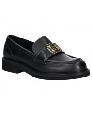 Mocassino Donna Guess Shuttle Fibbia G Logo Leather Black