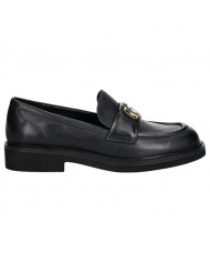 Mocassino Donna Guess Shuttle Fibbia G Logo Leather Black