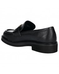 Mocassino Donna Guess Shuttle Fibbia G Logo Leather Black