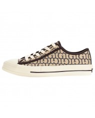 Sneaker Donna Guess Carey G Logo All Over Sneaker Bassa Taupe Brown