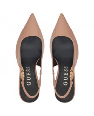 Decolleté Donna Guess Nassha Sling Back Chanel Leather Nude