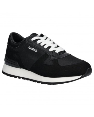 Sneaker Uomo Guess Tresa Guess Logo Suede Mesh Black
