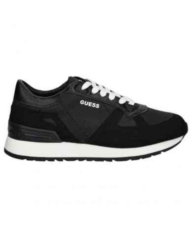 Sneaker Uomo Guess Tresa Guess Logo Suede Mesh Black