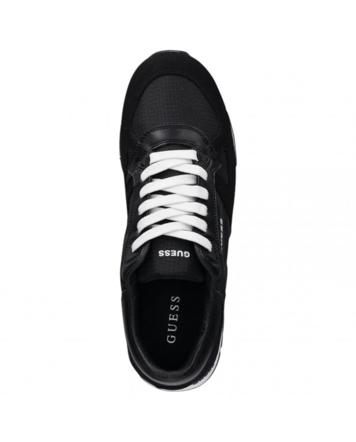 Sneaker Uomo Guess Tresa Guess Logo Suede Mesh Black