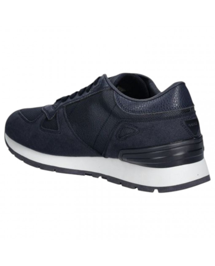 Sneaker Uomo Guess Tresa Guess Logo Suede Mesh Blue