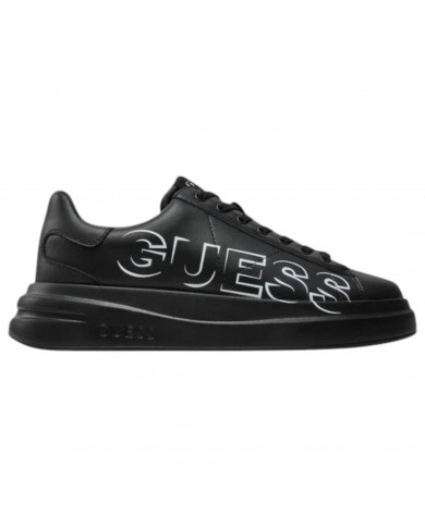 Sneaker Uomo Guess Elba Guess Logo Leather Black