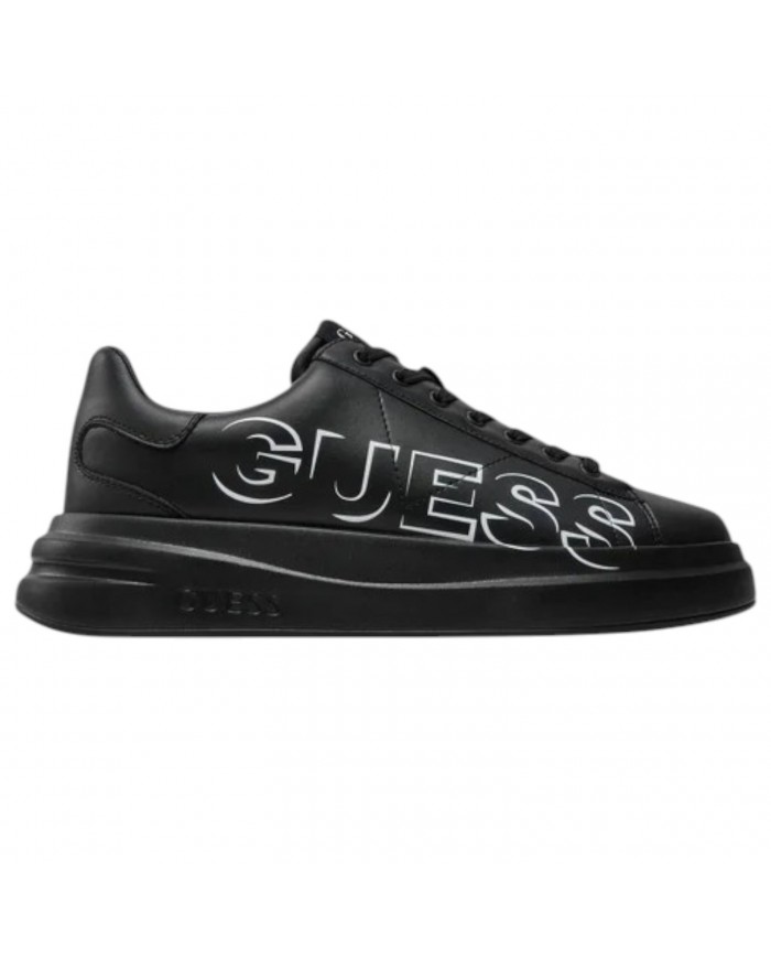 Sneaker Uomo Guess Elba Guess Logo Leather Black