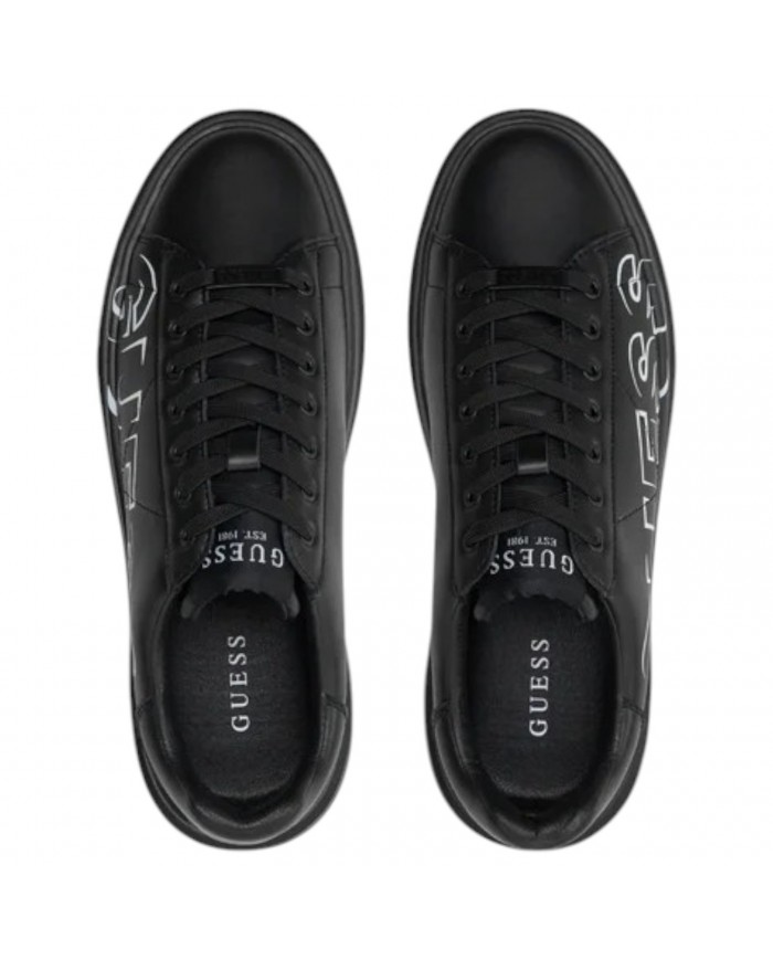 Sneaker Uomo Guess Elba Guess Logo Leather Black
