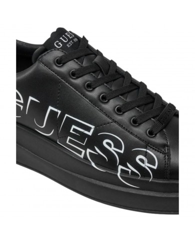 Sneaker Uomo Guess Elba Guess Logo Leather Black