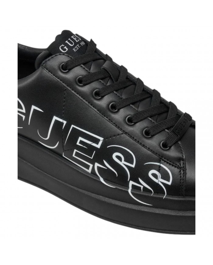 Sneaker Uomo Guess Elba Guess Logo Leather Black