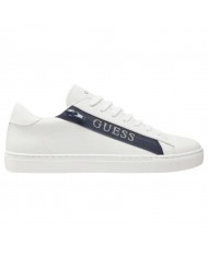 Sneaker Uomo Guess Todi Guess Logo Leather White Blue