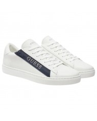 Sneaker Uomo Guess Todi Guess Logo Leather White Blue