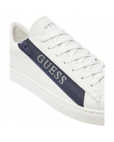 Sneaker Uomo Guess Todi Guess Logo Leather White Blue