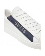Sneaker Uomo Guess Todi Guess Logo Leather White Blue