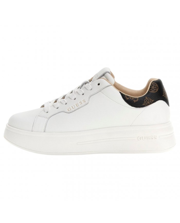 Sneaker Donna Guess Winnie 4G Logo Peony Leather White