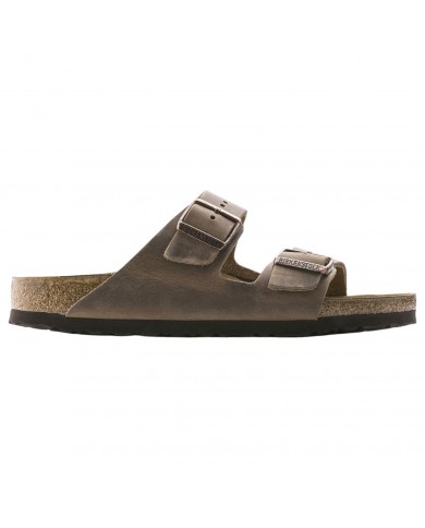 Sandalo Uomo Birkenstock Unisex Arizona BS In pelle Oleata Tabacco Brown