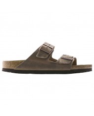 Sandalo Uomo Birkenstock Unisex Arizona BS In pelle Oleata Tabacco Brown