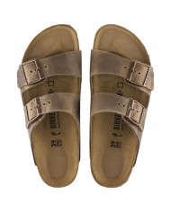 Sandalo Uomo Birkenstock Unisex Arizona BS In pelle Oleata Tabacco Brown