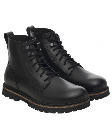 Stivaletto Uomo Birkenstock Highwood Lace Mid Pelle Naturale Black