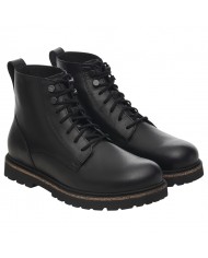 Stivaletto Uomo Birkenstock Highwood Lace Mid Pelle Naturale Black