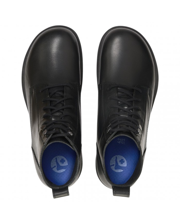 Stivaletto Uomo Birkenstock Highwood Lace Mid Pelle Naturale Black