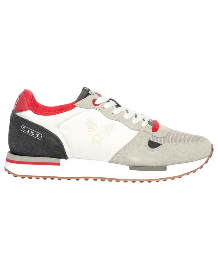 Sneaker Uomo Avirex Isaac White Shark Mesh Suede White