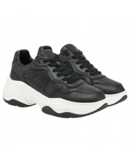 Sneaker Donna Guess Runner Hapyy Guess Peony Logo Leather Black