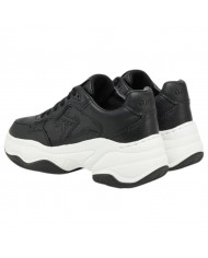 Sneaker Donna Guess Runner Hapyy Guess Peony Logo Leather Black