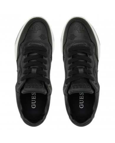 Sneaker Donna Guess Runner Hapyy Guess Peony Logo Leather Black