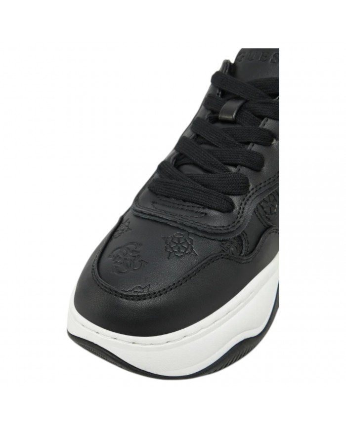 Sneaker Donna Guess Runner Hapyy Guess Peony Logo Leather Black