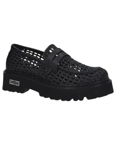 Mocassino Donna Cult Slash 4219 Low W Pelle Intrecciata Leather Black