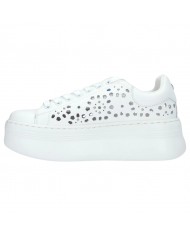 Sneakers Donna Cult Pearl 4425 Low W Perforated Floral Leather White