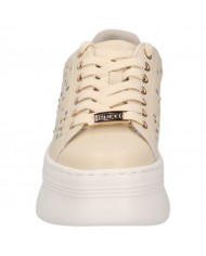 Sneakers Donna Cult Pearl 4425 Low W Perforated Floral Leather Beige