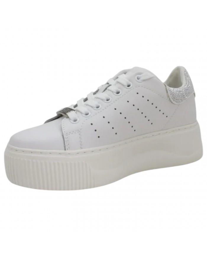 Sneaker Cult Donna Perry 3162 Low W Strass Leather White Ice