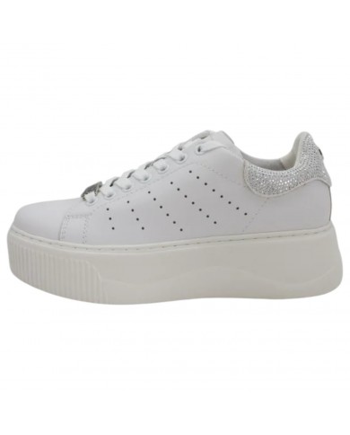 Sneaker Cult Donna Perry 3162 Low W Strass Leather White Ice
