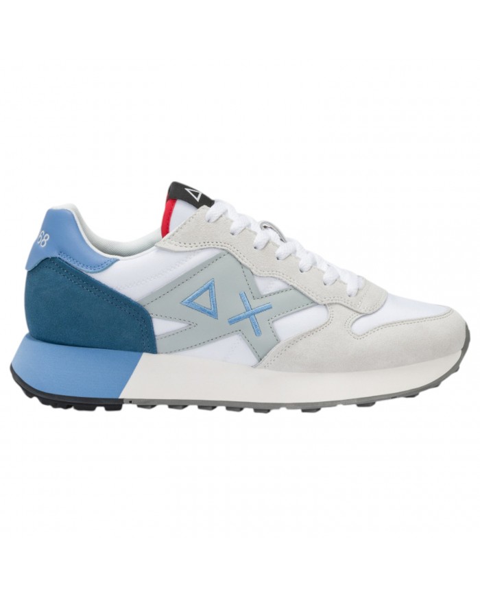 Sneaker Uomo Sun 68 Jaki 2.0 Solid Δ X Suede Nylon Bianco