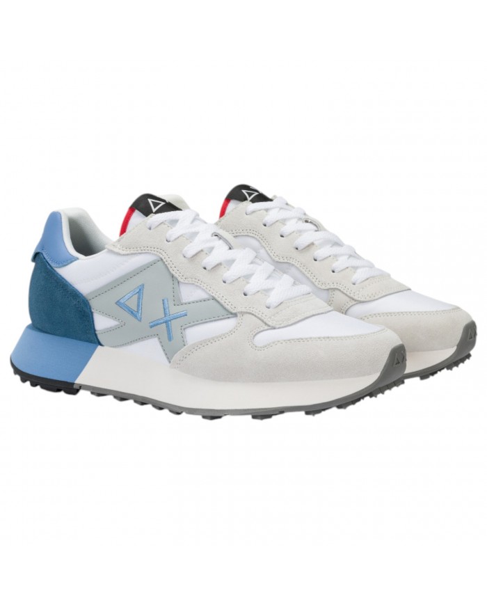 Sneaker Uomo Sun 68 Jaki 2.0 Solid Δ X Suede Nylon Bianco