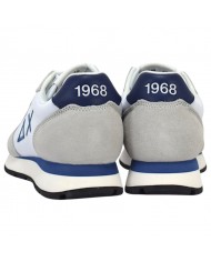 Sneaker Uomo Sun 68 Tom Solid Δ X Suede Nylon Bianco