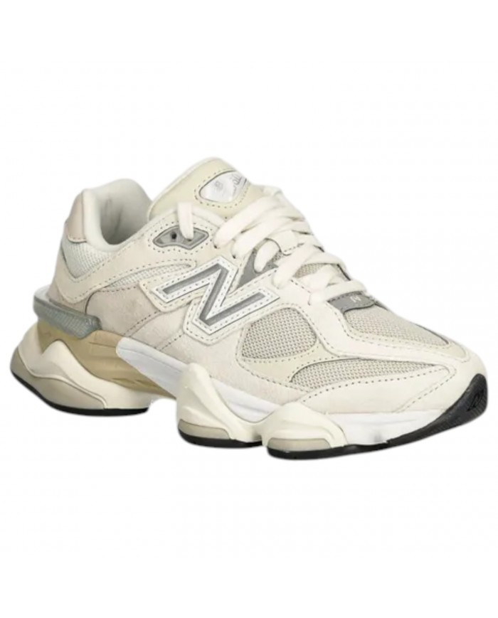 Sneakers Donna New Balance 9060 Mesh Leather Sea Salt Off White