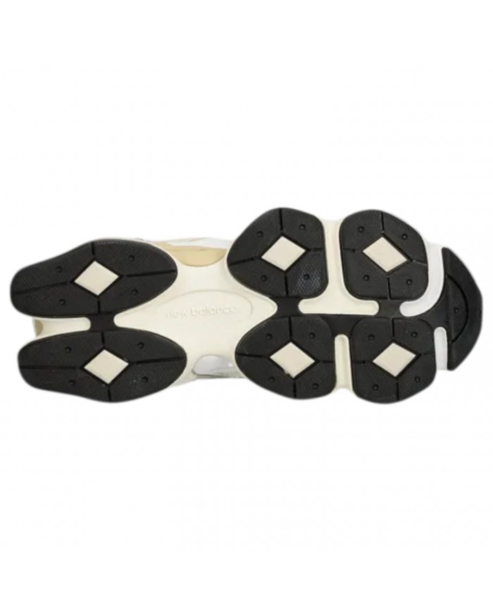 Sneakers Donna New Balance 9060 Mesh Leather Sea Salt Off White