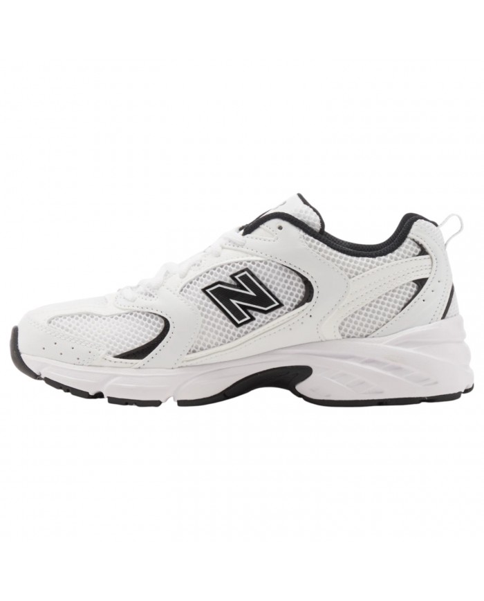 Sneakers Uomo New Balance Unisex 530 Mesh Leather White Black