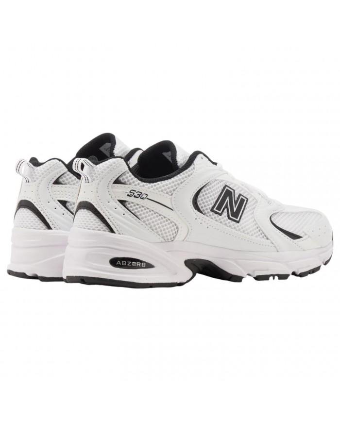 Sneakers Uomo New Balance Unisex 530 Mesh Leather White Black
