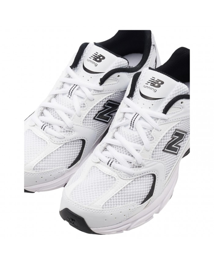 Sneakers Donna New Balance Unisex 530 Mesh Leather White Black