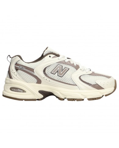 Sneakers Uomo New Balance Unisex 530 Mesh Leather Natural White Brown
