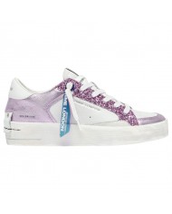Sneaker Donna Crime London Sk8 Deluxe Heel Suede Leather Lilac Lover