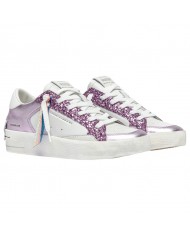 Sneaker Donna Crime London Sk8 Deluxe Heel Suede Leather Lilac Lover