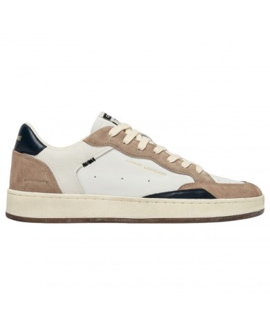 Sneakers Crime London Uomo Chelsea Leather Suede White Dusty Blue